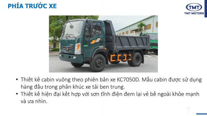 Ngoại thất TMT 5 Tấn KC7050D