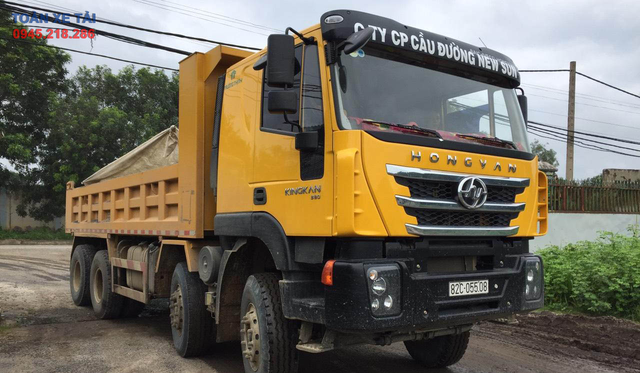 Công ty CP cầu đường Newsun đánh giá rất cao về chất lượng của xe 4 chân ben Hongyan Iveco